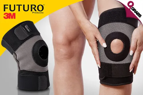 From QR71 Stay Fit with 3M Futuro Knee OR Back Support Straps & Braces for MEN & WOMEN! (Up to QR186 Value)